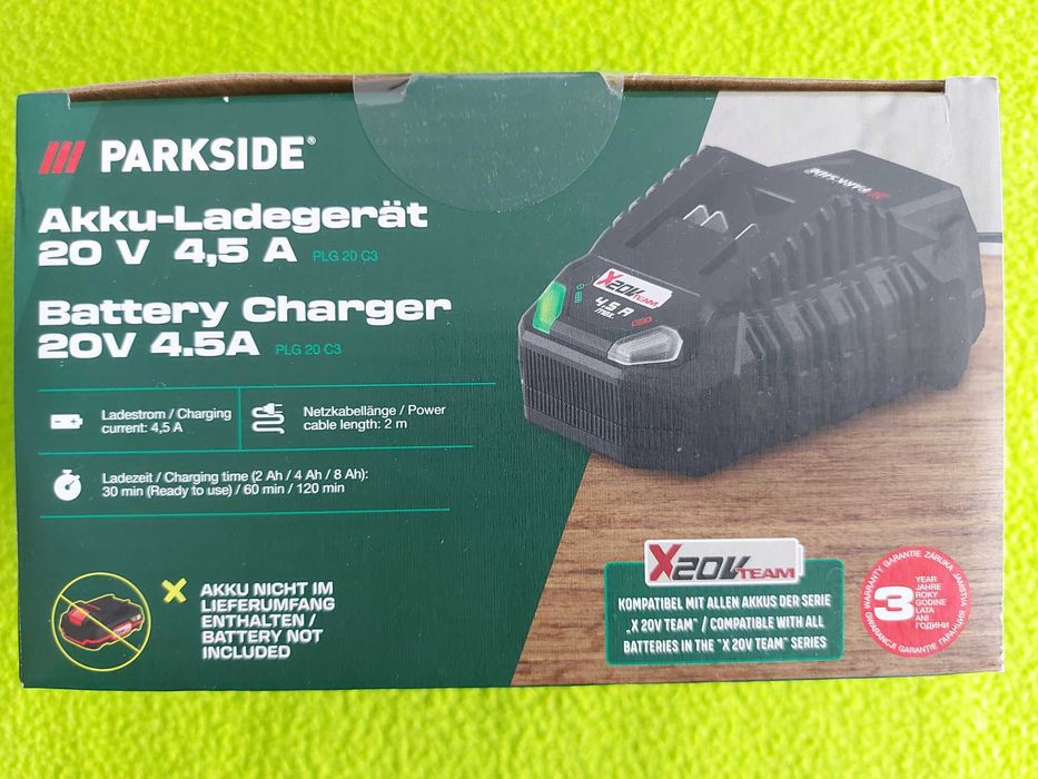 Parkside Incarcator de 4.5 A - 20 V PLG 20 C3
