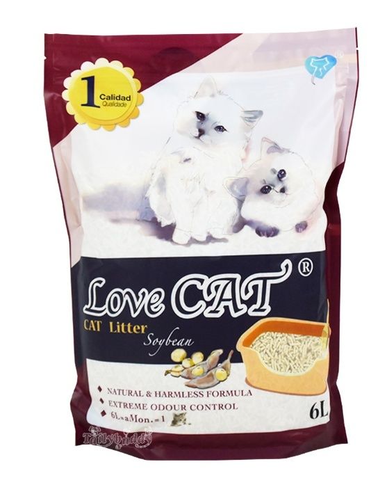 Промо Цена! LOVE CAT LITTER ТОФУ Еко Постелка за Котешка Тоалетна