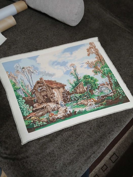 Гоблен ръчно ушит Воденицата на Буше