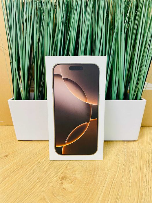 НОВ !!! Apple iPhone 16 Pro, 128GB, 5G, Desert Titanium, 100%