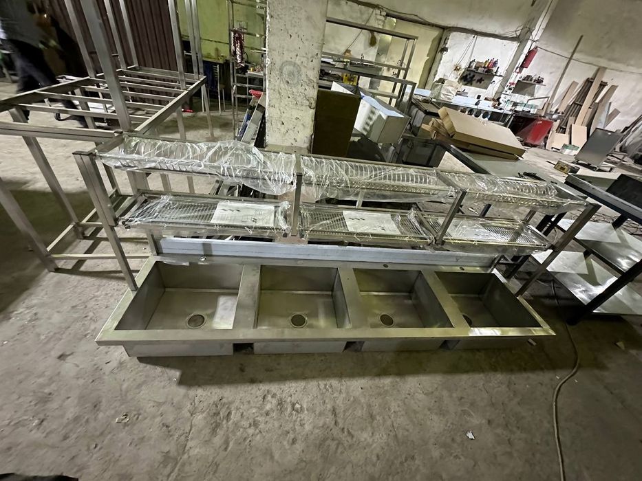 Мойка 2 секционная отсеками