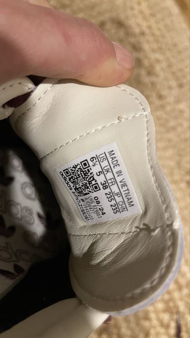 Кроссовки adidas Samba бордовый, новые