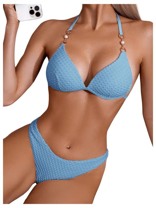 Costum de baie albastru S