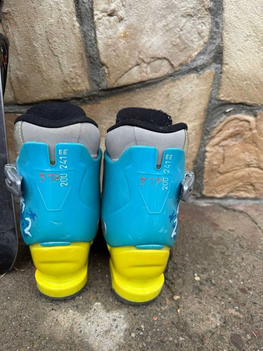 Set schiuri copii Rossignol 100 cm + clăpari junior | 2 seturi