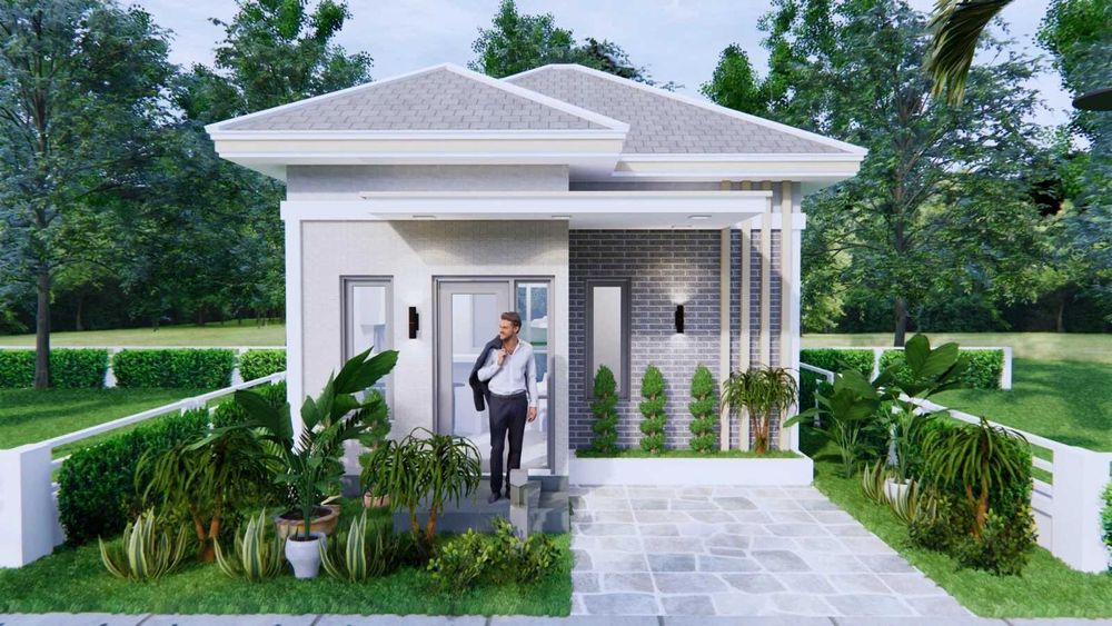 НА ИЗПЛАЩАНЕ - Луксозна сглобяема къща с 2 спални, 42 кв. м