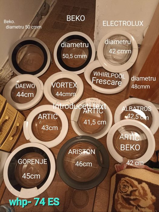 De vânzare pentru toate tipurile de mașini de spălat