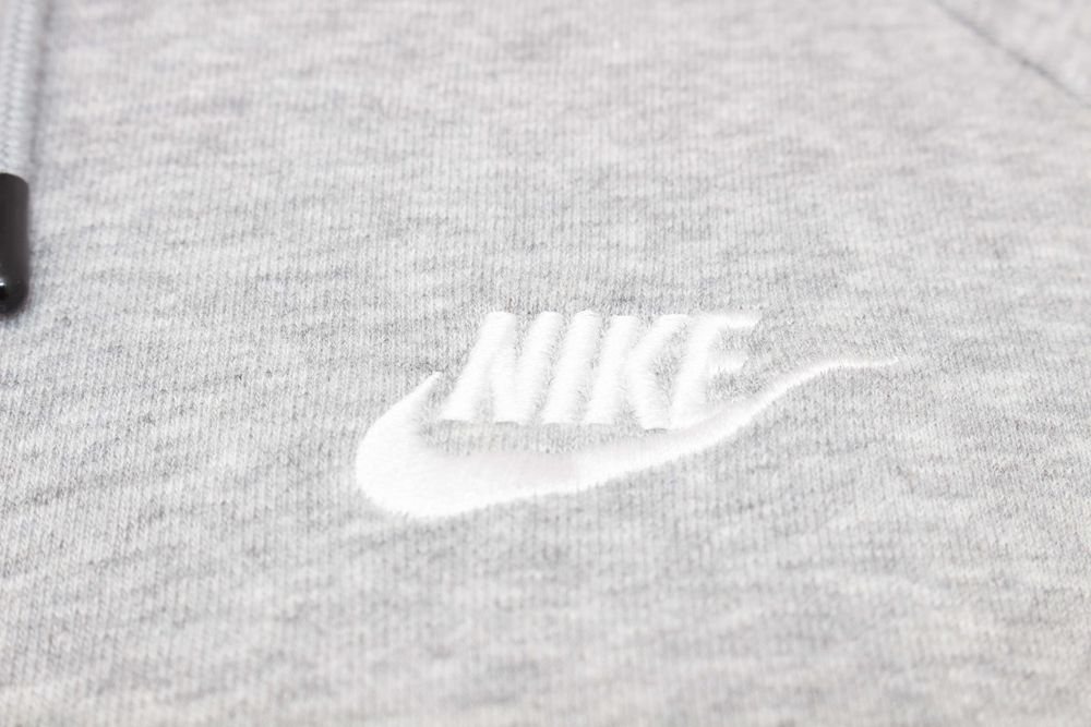 Nike Essential Fleece оригинална дамска суичър рокля сива с качулка S