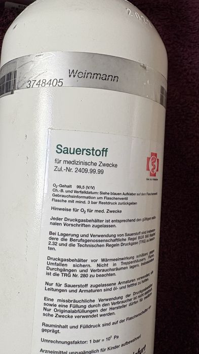 Tub oxigen medicinal