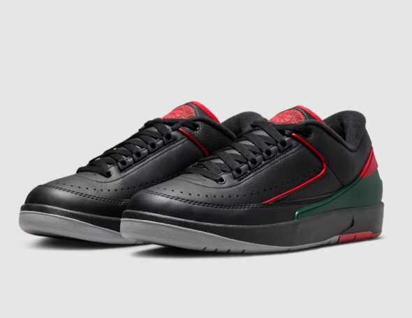 Нови Оригинални Nike Air Jordan 2 Retro Low Black/Red - 43 номер
