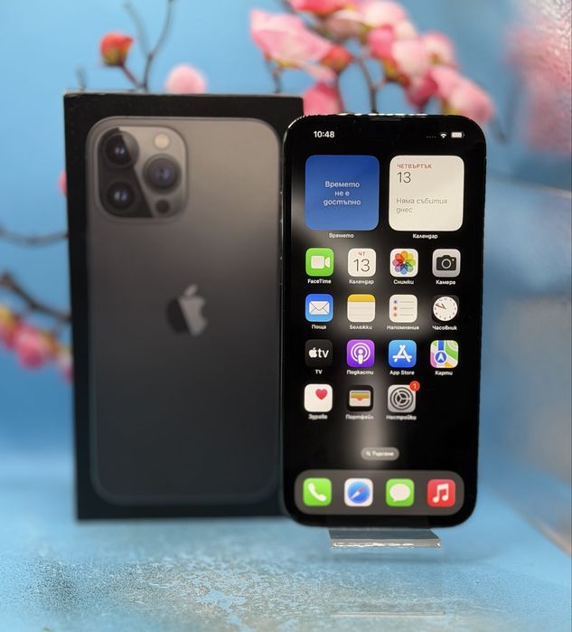 ПЕРФЕКТЕН!!! Apple, iPhone 13 Pro Max, 128GB, 5G, Graphite