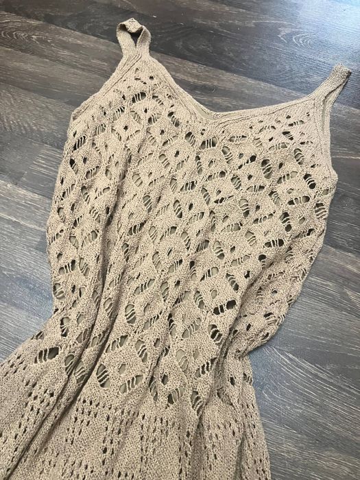 Новое вязанное платье на лето и весну