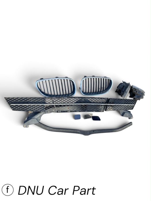 Grile nari proiectoare ornamente bara fata BMW E60 E61 LCI 2007 2010
