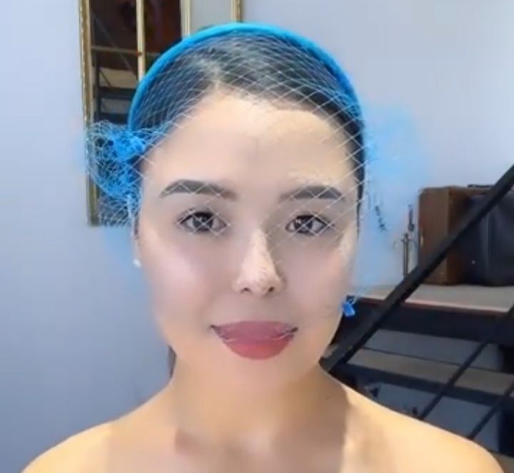 Новый ободок с вуалью от Gakku