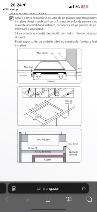 Plita prin inductie SAMSUNG 7.2KW