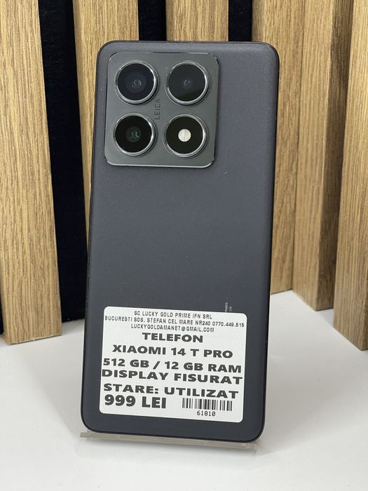 Xiaomi 14T Pro 512Gb 12Gb ram Display Fisurat Garantie/Factura #61810