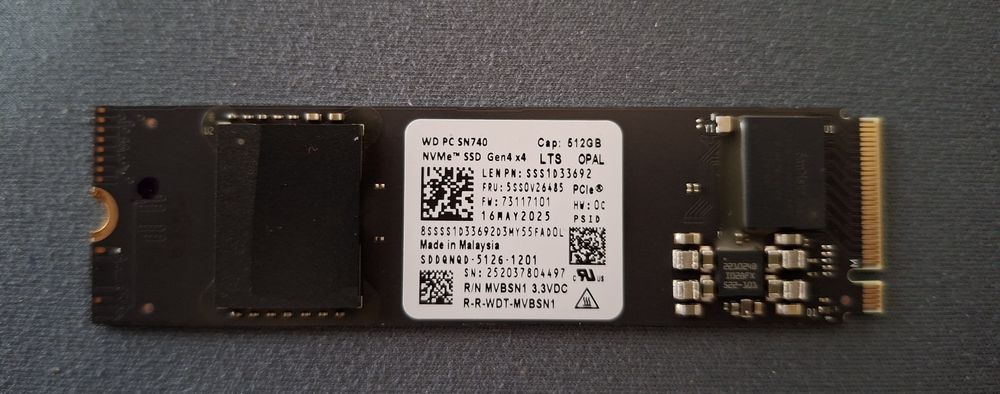 SSD 512 GB WD M.2 2280 NVME - NOU
