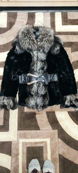 Шуба короткая кролик