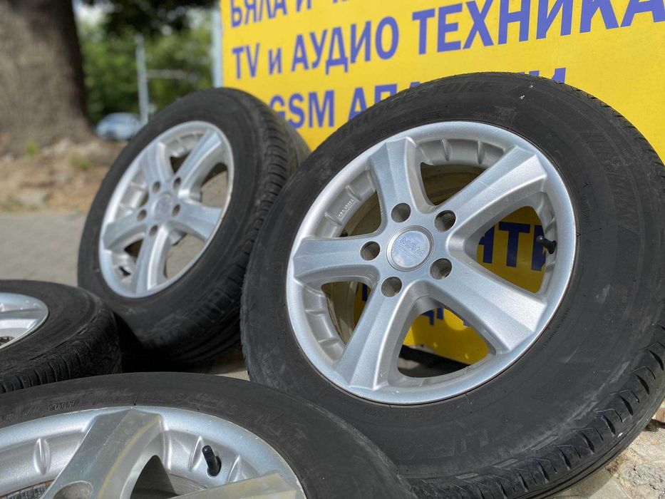 Джанти MAM 5x120 ET 37 с летни гуми Bridgestone 195/65/15