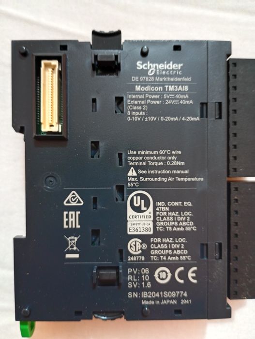 Modul TM3, 8 Intrari Analogice Schneider