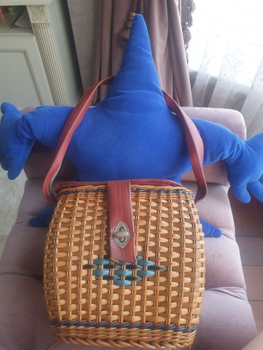 Плетения сумка ,ретро.