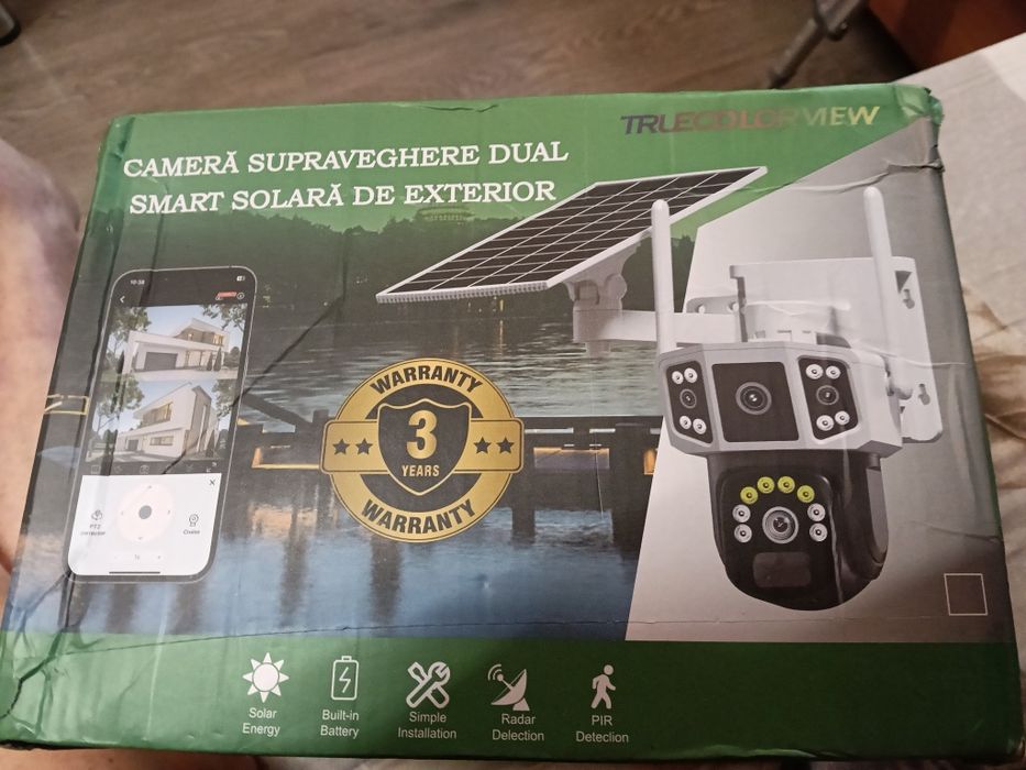 Camera supraveghere Dual Smart cu panou solar