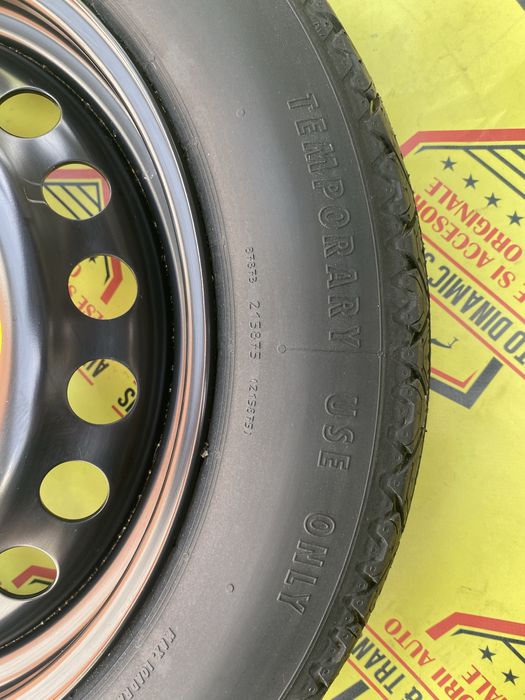 Roata de rezerva îngustă slim originala v40 - XC Volvo 115/90/16 5x108