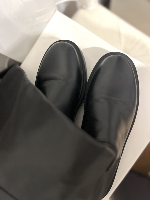 Черни чизми от изкуствена кожа