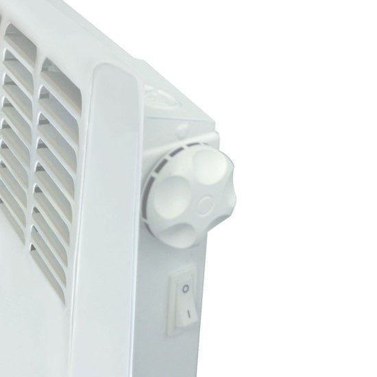 Конвектор ATLANTIC F19 DESIGN 2500 ОТОПЛЯЕМА ПЛОЩ ДО 25.00 m², БЯЛ, 2500.0 W