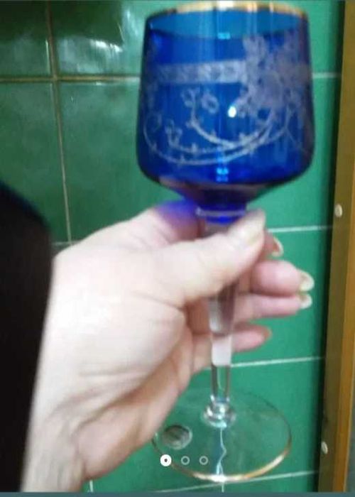 Фужеры высокие. Новые. Чехословакия.