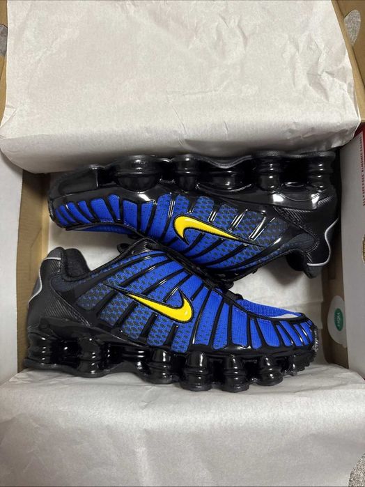 Обувки NIKE / Air Max Plus / Shox Blue & Yellow + КУТИЯ / 40 - 45 НОМЕР