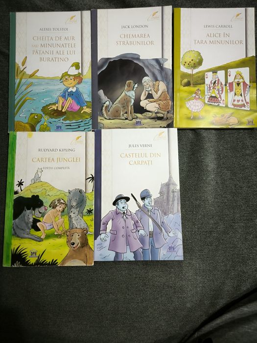 Chemarea Străbunilor,Alice in tara minunilor,Cartea junglei,Castelul d