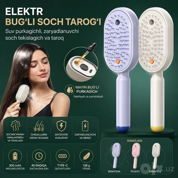 Ayollar uchun ko'p funksiyali elektr parli soch tarog‘i