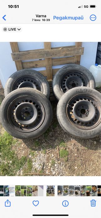 Продавам джанти с гуми