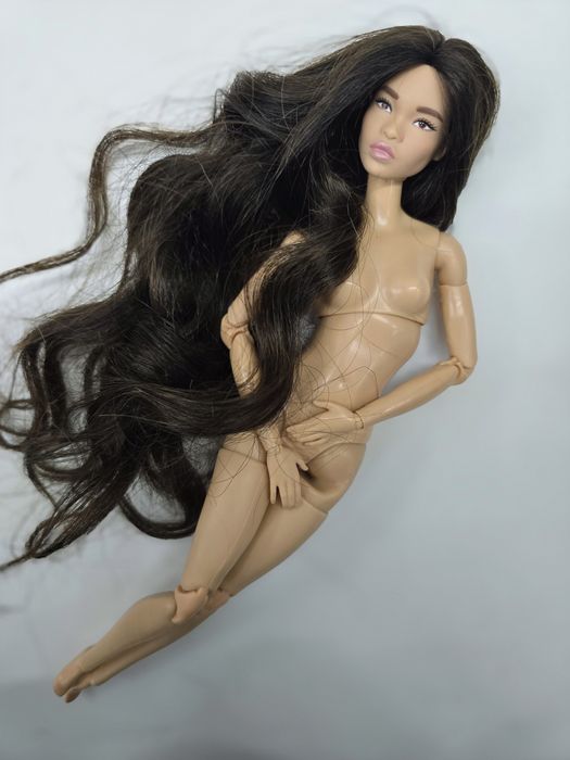 Papusi Barbie Ooak, cu par natural