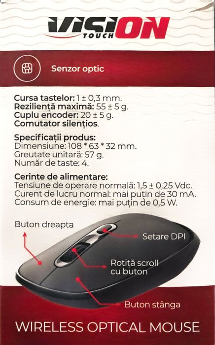 Mouse wireless Vision Touch MOUSEV2