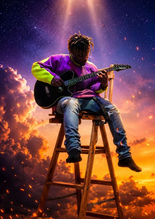 Juice WRLD постер с рамка | Авторски дизайн | Подарък