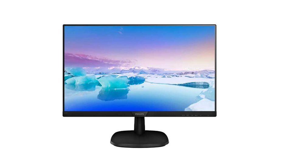 Монитор Philips 27", IPS, Full HD, 76Hz, 5ms, VGA, DVI, HDMI, Черен