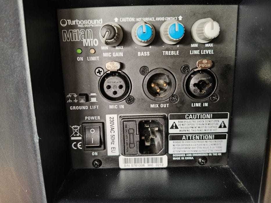 Boxe active 10” Turbosound Milan Mi0, pereche, woofer din neodim