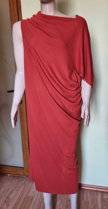 Rochie asimetrica COS, vascoza 75%, marimea L