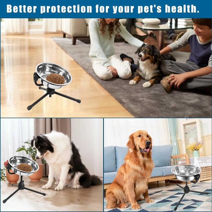 Повдигната купа за кучета Vexong, голям размер, 27 - 45 кг, 3-литрова