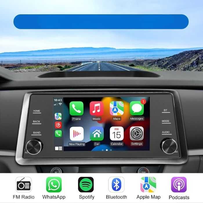 Wireless мултимедия PA1168 – 5 1DIN с CarPlay и Android Auto