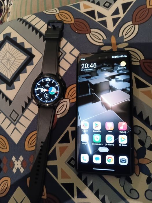 Xiaomi 13 lite и Samsung watch 4 classic