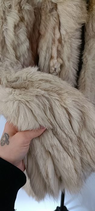 Blana naturala de vulpe argintie