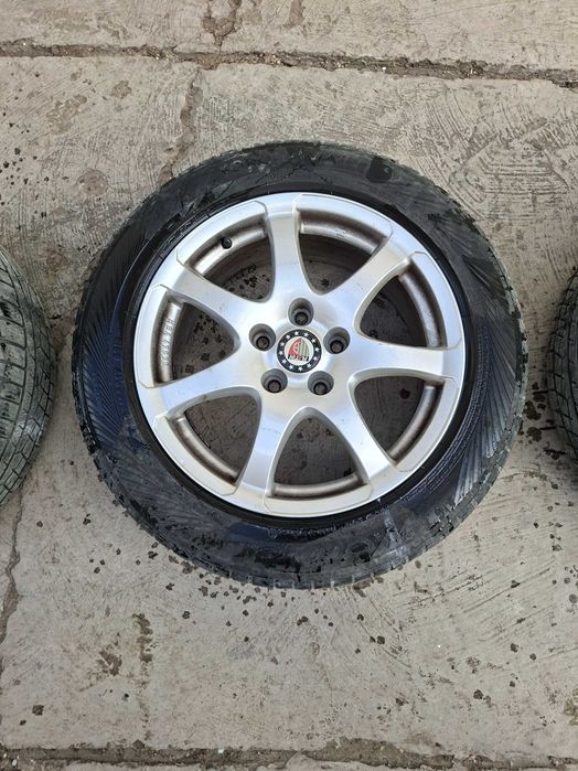 Set Jante Aliaj Anzio 17" + Anvelope Iarnă Yokohama 215/60 R17 (Duster, Qashqai, etc)