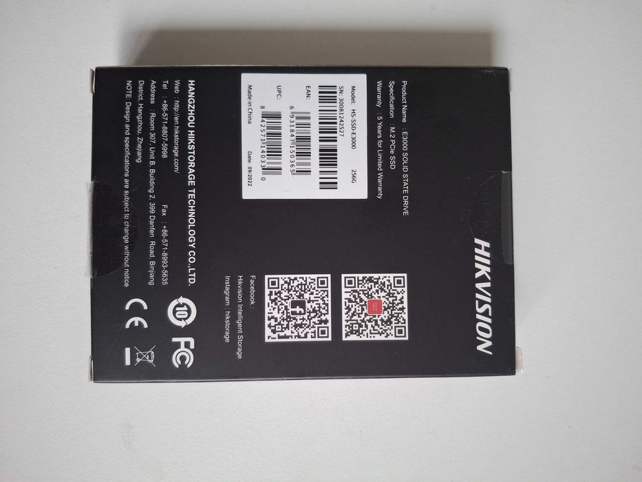 Продам ssd m2 256GB
