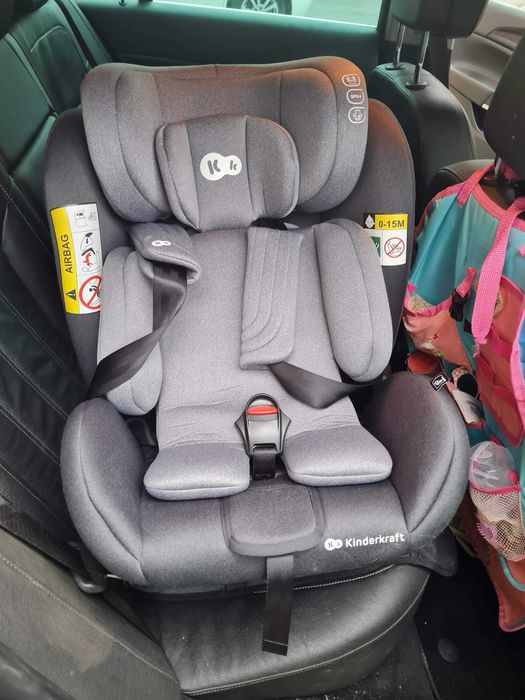 Столче за кола KinderKraft - XRIDER i-Size, 40-125 cm, Grey