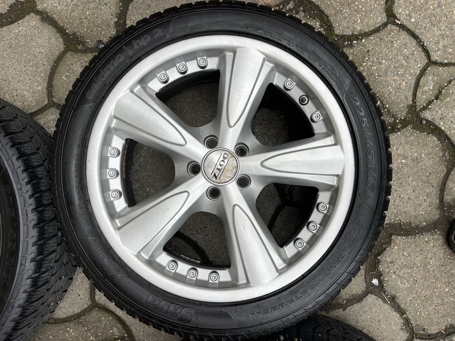 Jante aliaj 5x100mm, 225/45 R17 VW Golf 4 Bora, Subaru, Toyota, Audi TT, Seat Leon Toledo Skoda Octavia 1