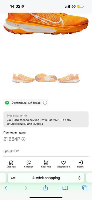 кроссовки для трейлраннинга Nike Terra Kiger 9