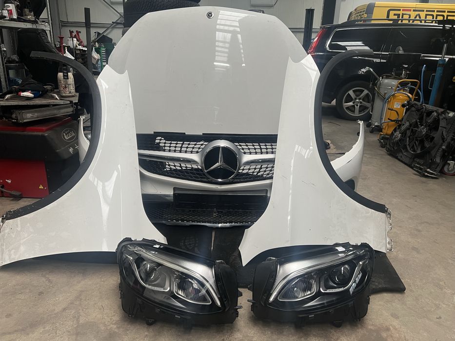 Mercedes GLC W253 челен удар/ капак/калници/броня/фарове/маска