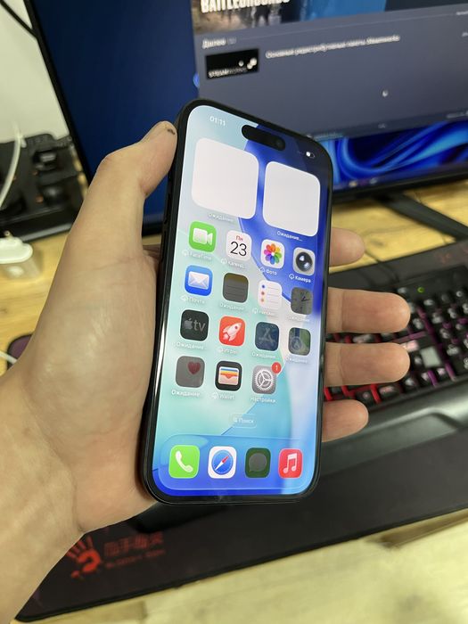 iPhone 15 АКБ: 100%